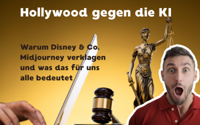 Hollywood gegen die KI – Warum Disney & Co. Midjourney verklagen und was das für uns alle bedeutet
